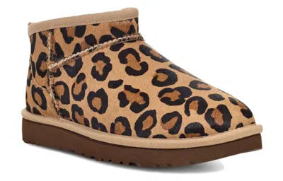 Ugg Leopard-print Ankle-boots In Multi