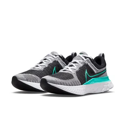 Nike (wmns)  React Infinity Run Flyknit 2 'black Aurora Green' In Multi