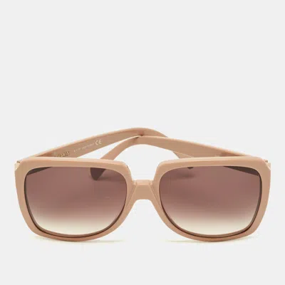 Pre-owned Celine Beige/grey Gradient Cl40146i Oversized Sunglasses In Sand