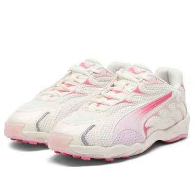 Puma Inhale "warm White/magic Rose" Sneakers In Animal Print
