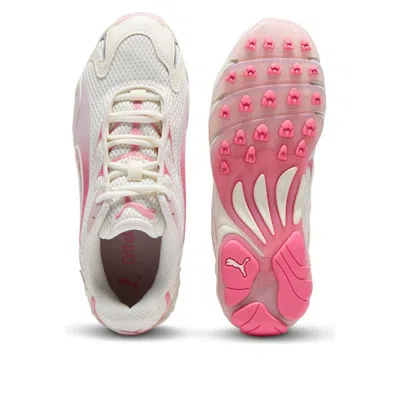 Puma Inhale "warm White/magic Rose" Sneakers In Animal Print