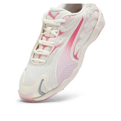 Puma Inhale "warm White/magic Rose" Sneakers In Animal Print