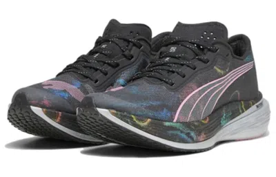 Puma (wmns)  Deviate Nitro Elite 2 Marathon Series Sneakers 'black Pink' In Multi