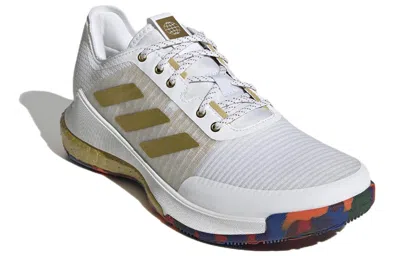 Adidas Originals (wmns) Adidas Crazyflight 'white Gold Metallic' In Multi