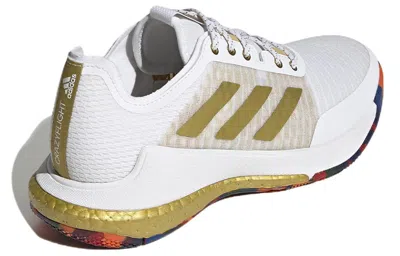 Adidas Originals (wmns) Adidas Crazyflight 'white Gold Metallic' In Multi