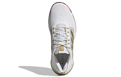 Adidas Originals (wmns) Adidas Crazyflight 'white Gold Metallic' In Multi