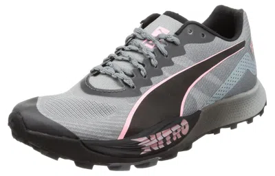 Puma (wmns)  Fast-trac Apex Nitro Trail Running Shoes 'grey Black' In Green