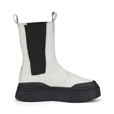Puma (wmns)  Mayze Stack Chelsea Boots 'vaporous Grey Black' In White