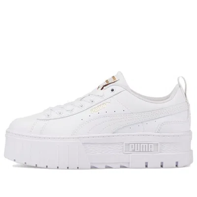Puma (gs)  Mayze Leather 'white Team Gold'