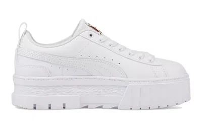 Puma (gs)  Mayze Leather 'white Team Gold'