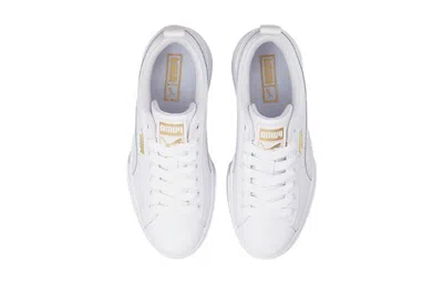 Puma (gs)  Mayze Leather 'white Team Gold'