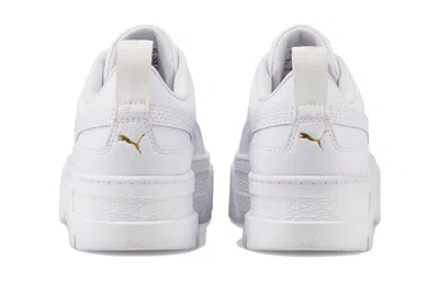 Puma (gs)  Mayze Leather 'white Team Gold'