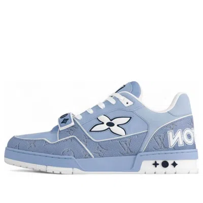 Pre-owned Louis Vuitton Lv Trainer 'blue White' In Multi