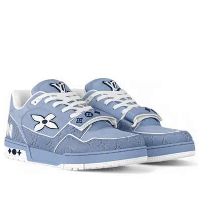 Pre-owned Louis Vuitton Lv Trainer 'blue White' In Multi