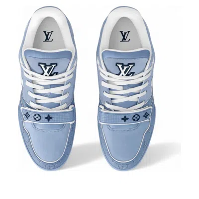 Pre-owned Louis Vuitton Lv Trainer 'blue White' In Multi