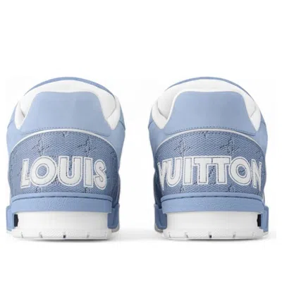 Pre-owned Louis Vuitton Lv Trainer 'blue White' In Multi