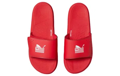 Puma Nipsey Hussle X Softride Slide 'the Marathon Continues - High Risk Red'
