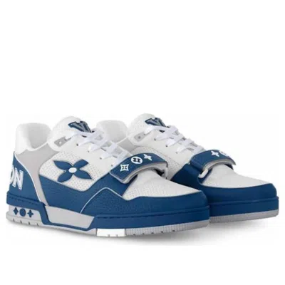 Pre-owned Louis Vuitton Lv Trainer 'white Blue' In Multi