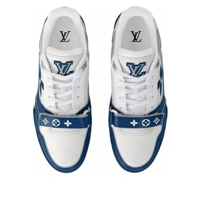 Pre-owned Louis Vuitton Lv Trainer 'white Blue' In Multi