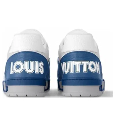 Pre-owned Louis Vuitton Lv Trainer 'white Blue' In Multi