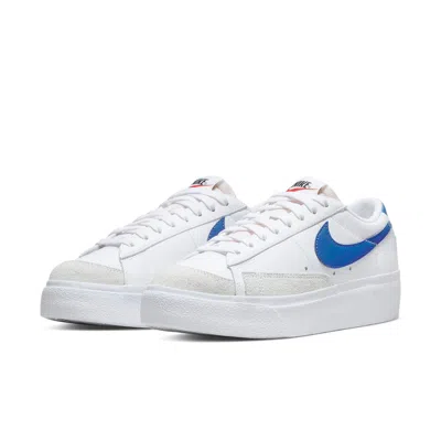 Nike (wmns)  Blazer Low Platform 'white Game Royal' In Multi
