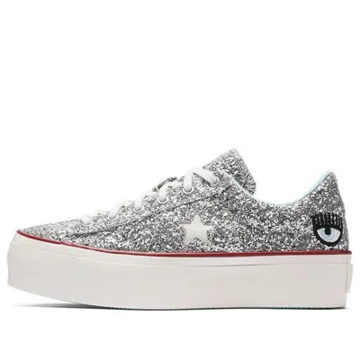 Converse (wmns)  Chiara Ferragni X One Star Platform Ox 'glitter' In Silver
