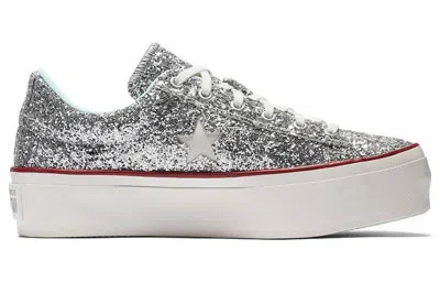 Converse (wmns)  Chiara Ferragni X One Star Platform Ox 'glitter' In Silver