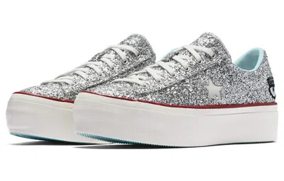 Converse (wmns)  Chiara Ferragni X One Star Platform Ox 'glitter' In Silver