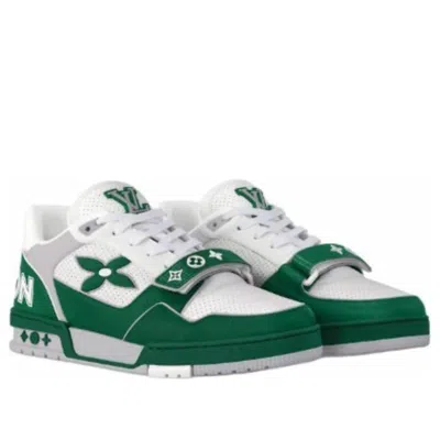Pre-owned Louis Vuitton Lv Trainer 'white Green' In Multi