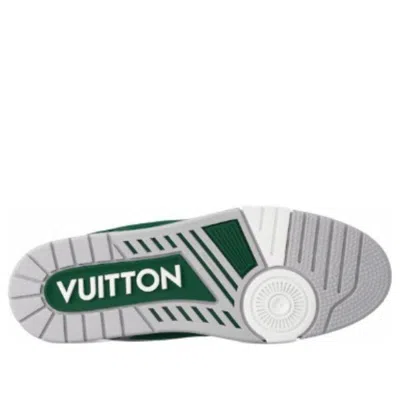 Pre-owned Louis Vuitton Lv Trainer 'white Green' In Multi