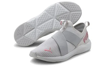 Puma (wmns)  Prowl Slip On Low Top Running Shoes 'grey Rose' In Gray