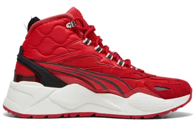 Puma Scuderia Ferrari X Rs X Mid 'rosso Corsa Black' In Red