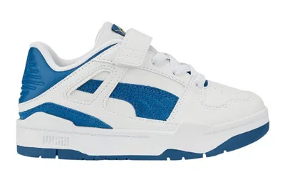 Puma (ps)  Slipstream Suede 'white Lake Blue' In Multi