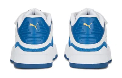 Puma (ps)  Slipstream Suede 'white Lake Blue' In Multi