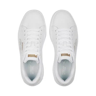 Puma (wmns)  Smash Platform V3 'laser Cut White Pristine Gold'