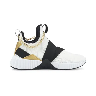 Puma (wmns)  X Baby Phat Defy Mid 'white Black Gold' In Multi