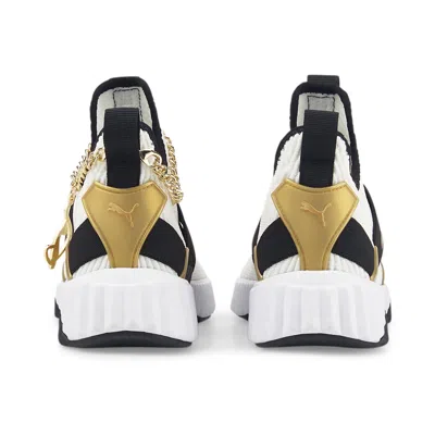 Puma (wmns)  X Baby Phat Defy Mid 'white Black Gold' In Multi