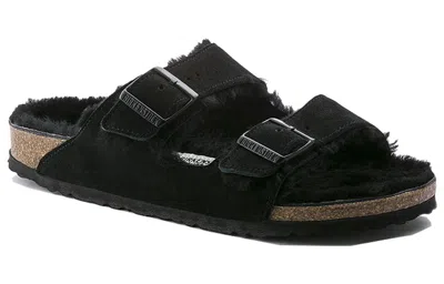 Birkenstock Arizona Fleece Lined Shoe Version Black Unisex