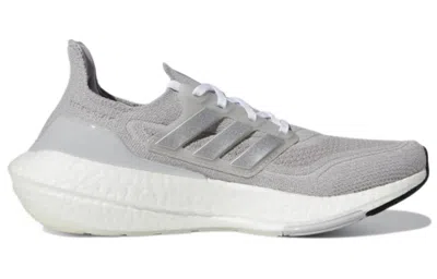 Adidas Originals (wmns) Adidas Ultraboost 21 'grey Silver Metallic' In Gray