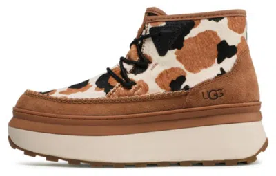 Ugg (wmns)  Marin Bootie Cow Print Sneaker 'chestnut' In Brown