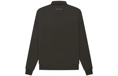Essentials Fear Of God  Fw22 Ls Polo 'off Black'