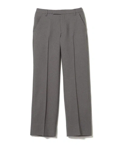 Beams Semi-wide Grey Trousers With Straight Silhouette In Gray
