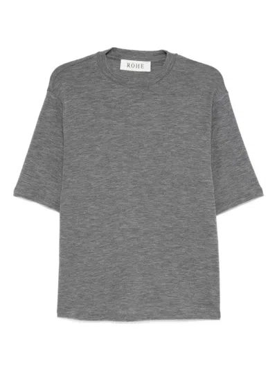 Rohe Short-sleeve Crew-neck T-shirt In Gray