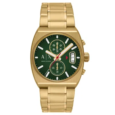 Armani Exchange Montres À Bracelet En Acier In Gold