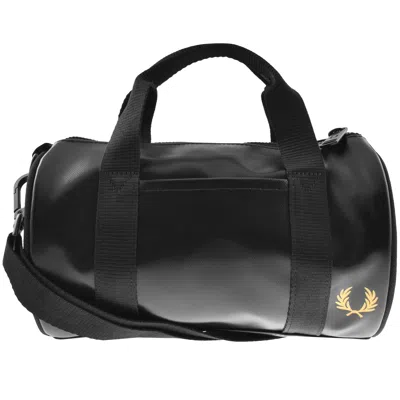 Fred Perry Mini Barrel Bag Black In Black