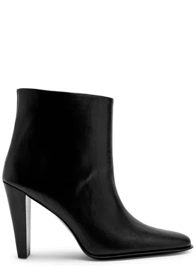 Jude Fete 105 Leather Ankle Boots In Black