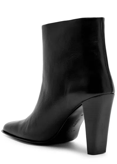 Jude Fete 105 Leather Ankle Boots In Black