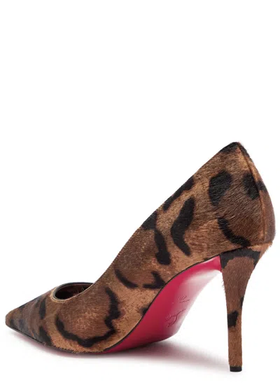 Christian Louboutin Miss Z Pony Skin Pumps With Leopard Print In Multi