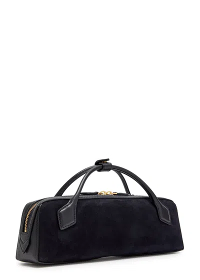 Alaïa Womens Noir Le Teckel Small Leather Shoulder Bag In Blue