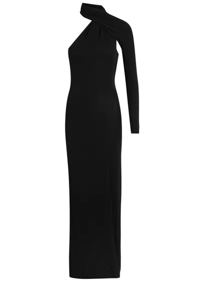 Courrèges Black Viscose Cocktail Dress In Black